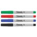 Best Value Sharpie Permanent Markers, Ultra-Fine Tip, Assorted Standard Colours, Pack of 4