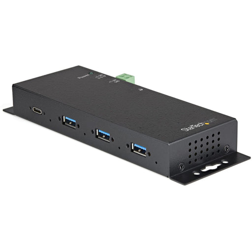 StarTech 4 Port USB C Industrial Hub 10Gbps with 3 x USB A Ports and 1 x USB C Ports ESD and Surge Protection