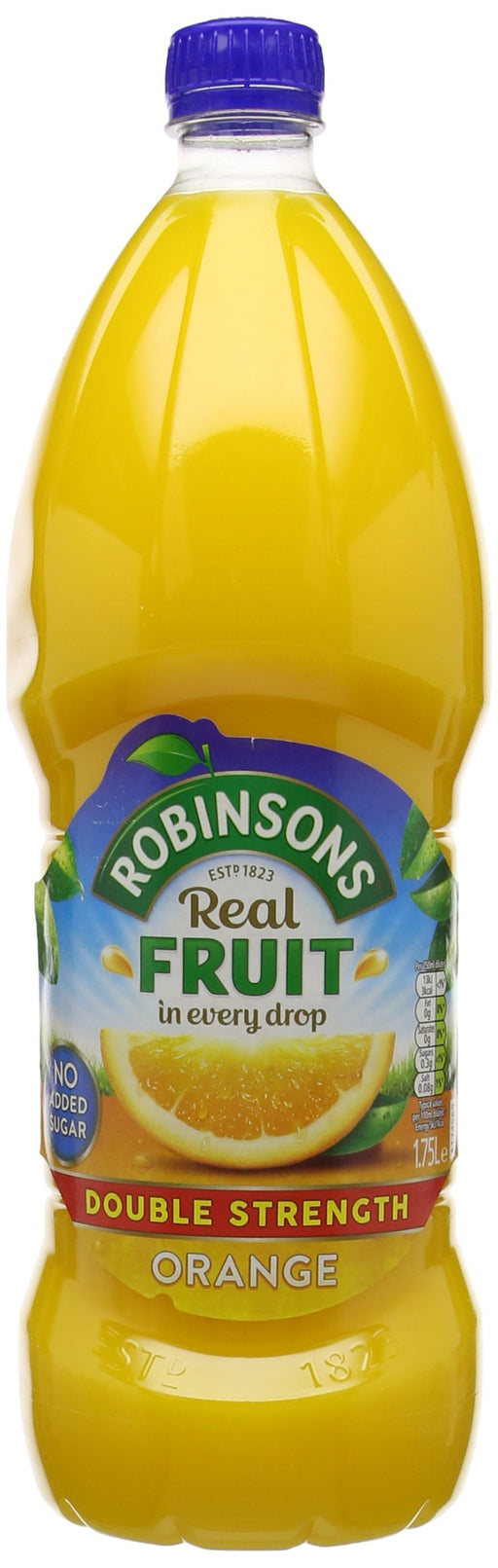 Best Value Robinsons Double Concentrate Orange Squash No Added Sugar 1.75 Litre (Pack of 2)