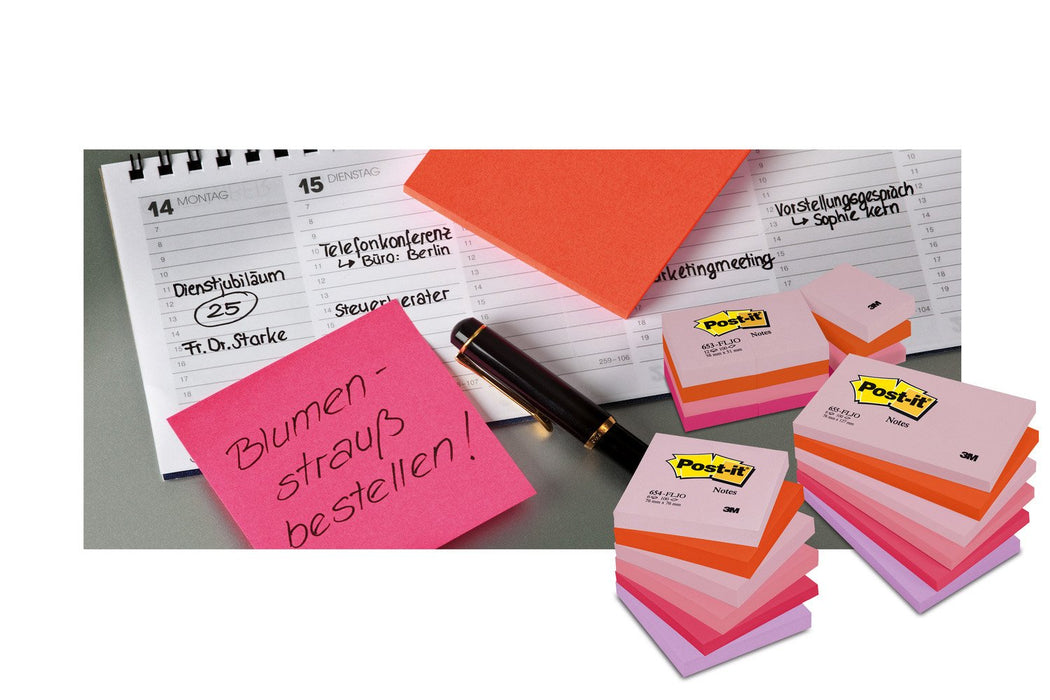 Best Value Post-it 654/6 Notes, 76 x 76 mm - Canary Yellow, 12 Pads (100 Sheets Per Pad)