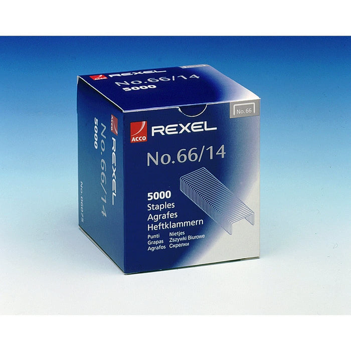 Best Value Rexel No. 66 14mm Heavy Duty Staples 100 Sheet Capacity (Pack of 5000)