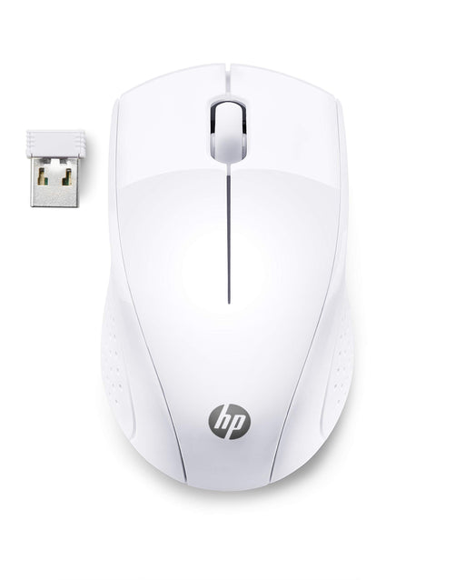 HP 220 - Mouse - 3 buttons - wireless - 2.4 GHz - USB wireless receiver - snow white - CTO - for OMEN Obelisk by HP 875, HP 27, Laptop 15, Pavilion Gaming TG01, Spectre x360 Laptop