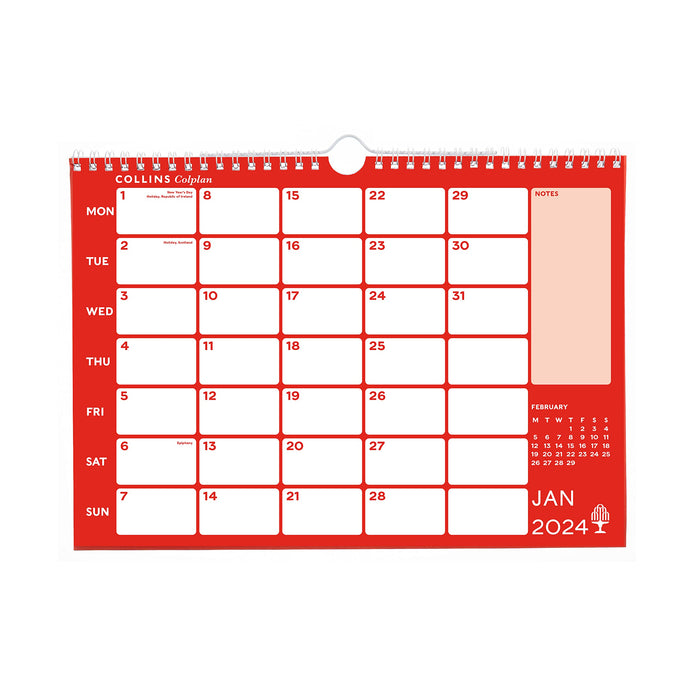 Collins Memo Calendar A4 2024 819614