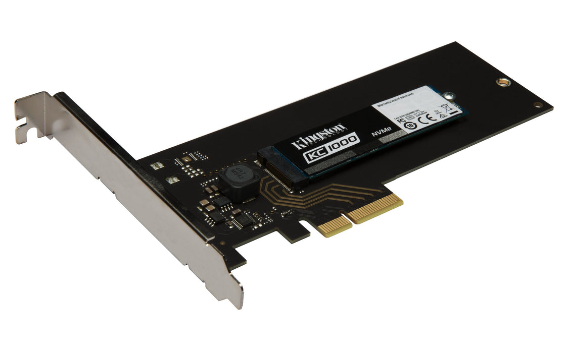 Best Value Kingston SKC1000H/960G KC1000 NVMe PCIe 960 GB HHHL PCI Express 3.0 Solid State Drive, Black