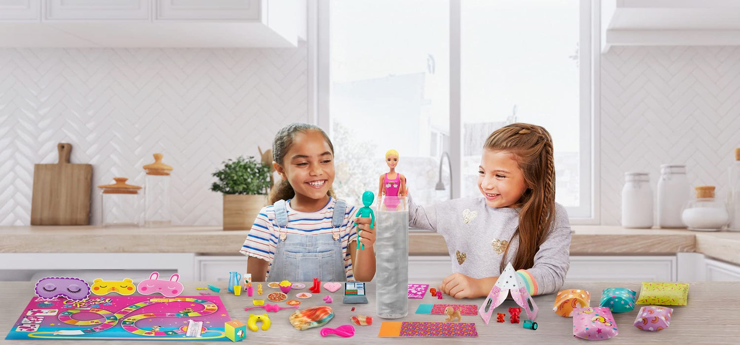 Barbie Colour Reveal Slumber Party Fun Set //GRK14