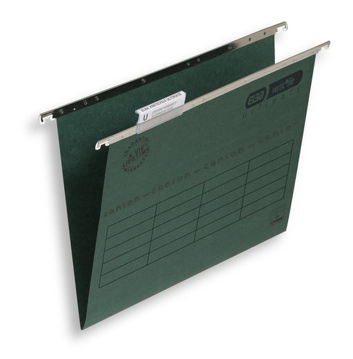 Best Value Elba Ultimate Verticfile 240 gsm Manilla Suspension Files, V-base - Pack of 50, Green