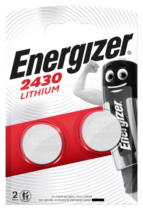 Best Value Energizer CR2430 Lithium Coin Batteries, Pack of 2