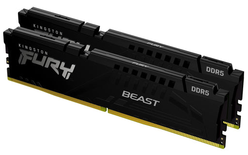 Kingston FURY Beast - DDR5 - kit - 16 GB: 2 x 8 GB - DIMM 288-pin - 5600 MHz / PC5-44800 - CL40 - 1.25 V - unbuffered - on-die ECC