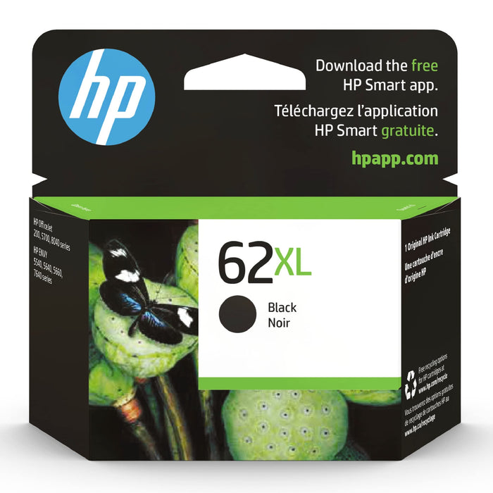 HP 62XL Black Standard Capacity Ink Cartridge 12ml - C2P05AE