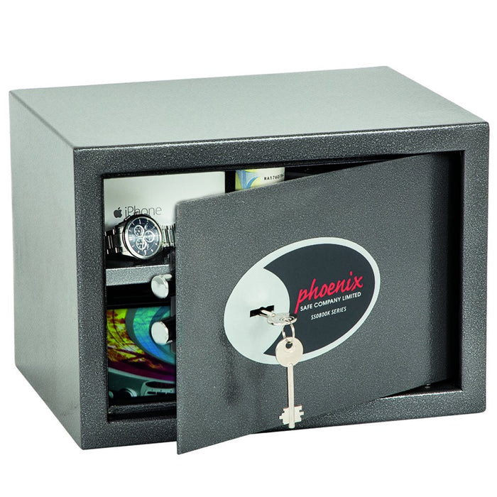 Best Value Phoenix Vela Home Office Security Safe with Key Lock (Small)