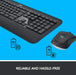 Best Value Logitech MK540 Wireless Keyboard and Mouse Combo for Windows, 2.4 GHz Wireless with Unifying USB-Receiver, Wireless Mouse, Multimedia Hot Keys, 3-Year Battery Life, PC/Laptop, QWERTY UK Layout - Black