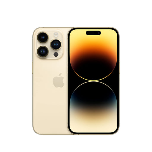 Apple iPhone 14 Pro - 5G smartphone - dual-SIM / Internal Memory 128 GB - OLED display - 6.1" - 2556 x 1179 pixels (120 Hz) - 3x rear cameras 48 MP, 12 MP, 12 MP - front camera 12 MP - gold