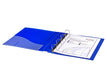 Best Value Snopake A4 Executive Presentation 4d Ring Binder - Electra Blue