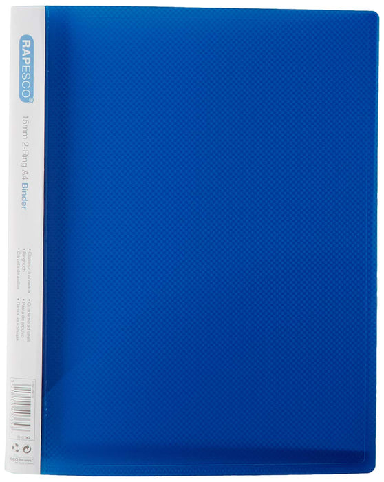 Best Value Rapesco 0799 2-Ring Binder, A4 - 15mm Capacity - Multicolor, Pack of 10