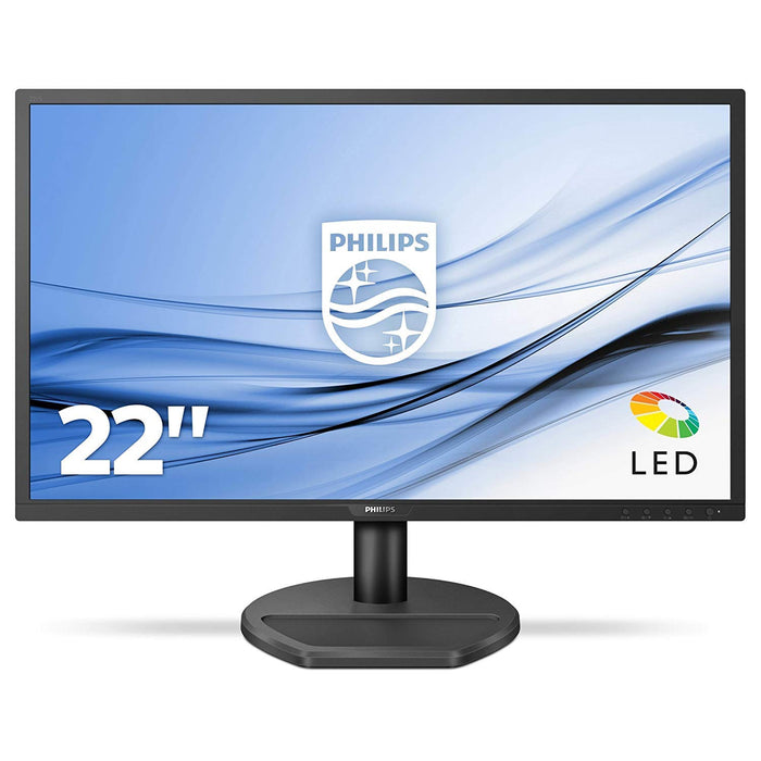 Best Value Philips 221S8LDAB/00 21.5 Inch LCD Monitor- Black and Microsoft Wireless Display V2 Adapter - Black