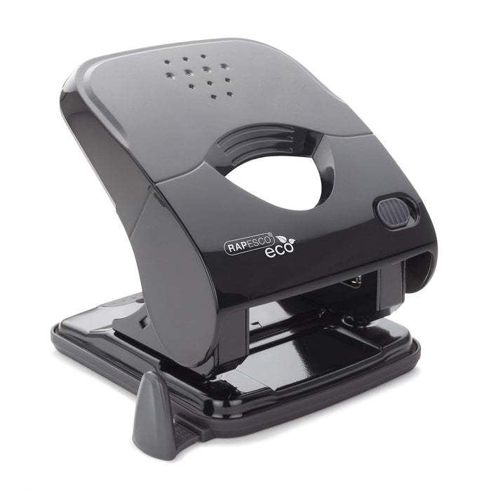 Rapesco Hole Punch Plastic 40 Sheets 1525 Black