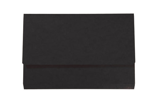 Best Value Exacompta Iderama Document Wallets, 265 gsm, Foolscap - Black, Pack of 10