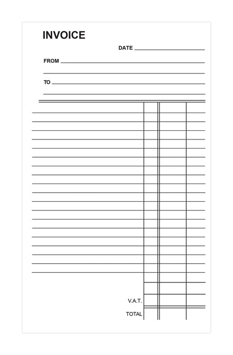 Best Value Silvine Duplicate Invoice Book - Numbered 1-100 with index sheet (210 x 127mm) [Pack of 6]