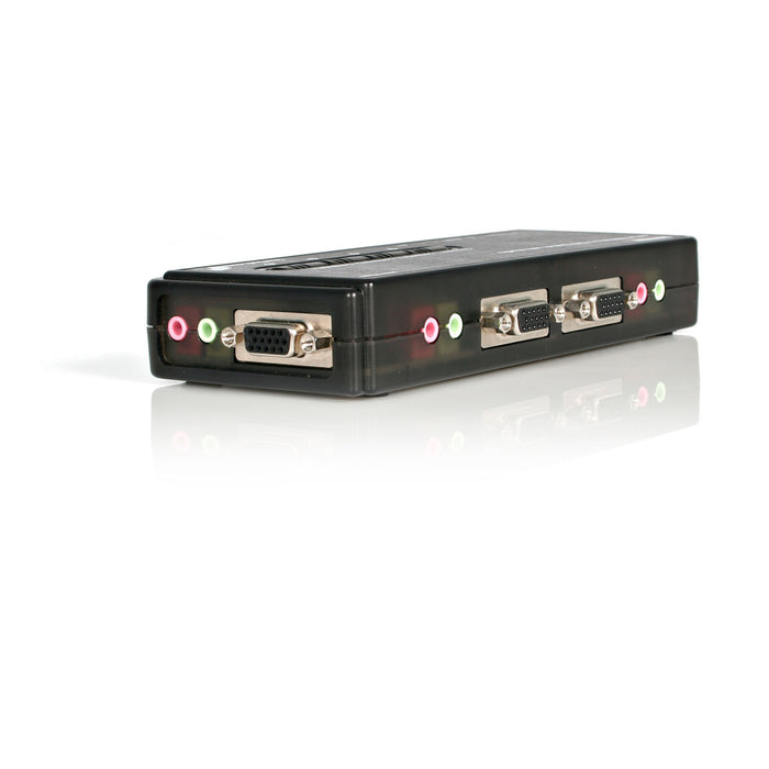 Best Value StarTech.com 4 Port Black USB KVM Switch Kit with Cables and Audio - desktop KVM Switch - VGA KVM Switch - USB KVM Switch 4 Port (SV411KUSB)