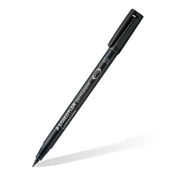 Best Value Staedtler 013143 313-9 Lumocolor Universal Permanent Superfine Pens - Black, Pack of 10