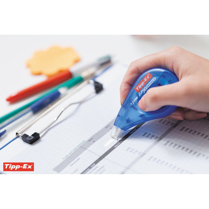 Tipp-Ex Correction Tape Roller Easy Correct 4.2 mm x 12 m Blue