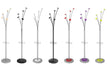 Alba Festival Coat Stand 5 Pegs Black and Silver Grey PMFESTY N