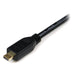 Best Value StarTech.com 0.5m High Speed HDMI Cable with Ethernet - HDMI to HDMI Micro - M/M, Black