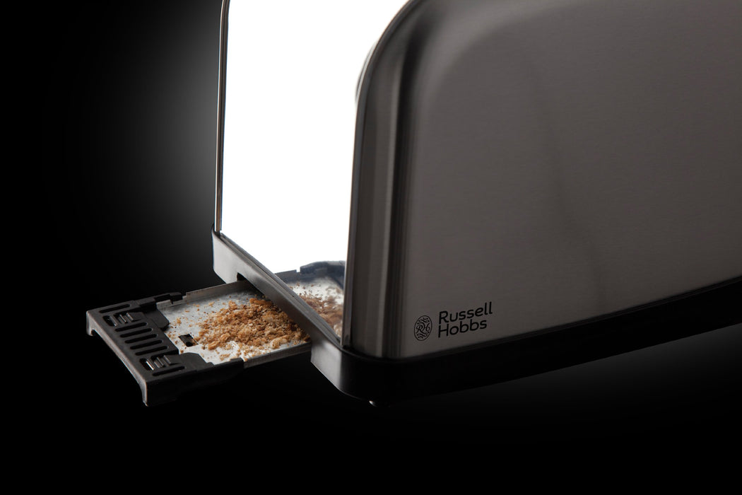 Best Value Russell Hobbs Futura 2-Slice Toaster 18780 - Stainless Steel Silver