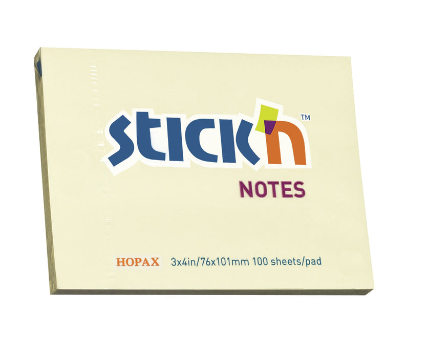 Best Value Stick N 76x101mm Pastel Sticky Note - Yellow