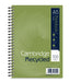 Best Value Cambridge Recycled Notebook A5 by Cambridge - Card Cover Wirebound A5 Notebook Ruled with Margin, 100 Pages, Pack 5