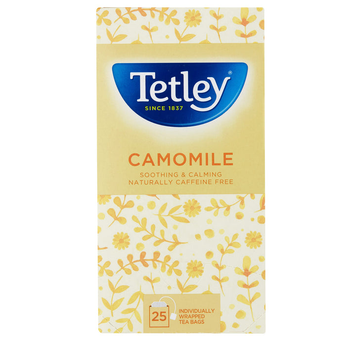 Tetley Camomile Tea Bags Individually Wrapped and Enveloped (Pack 25)