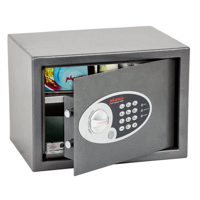 Best Value Phoenix Vela Home Office Security Safe with Electronic Lock (Small),Grey