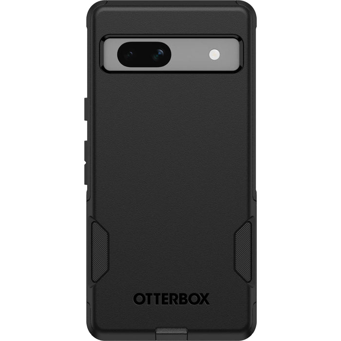 OtterBox Commuter Series - Back cover for mobile phone - antimicrobial - polycarbonate, synthetic rubber - black - for Google Pixel 7a