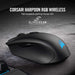 Best Value Corsair Harpoon Wireless RGB Wireless Rechargeable Optical Gaming Mouse with Slipstream Technology (10000 DPI Optical Sensor, Backlit RGB Multicolour Lighting) - Black