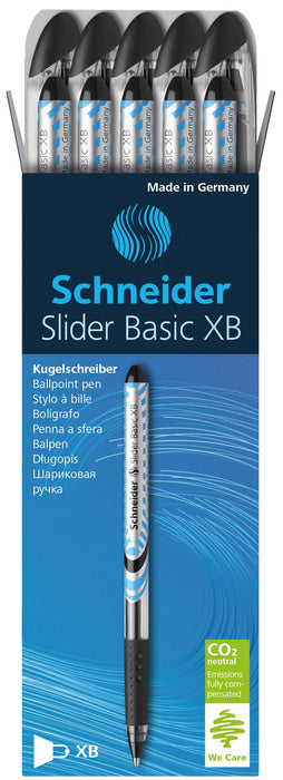 Best Value Schneider Slider Basic XB Ballpoint Pen - Black (Box of 10)