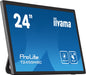 iiyama ProLite T2455MSC-B1 - LED monitor - 24" (23.8" viewable) - touchscreen - 1920 x 1080 Full HD (1080p) - IPS - 400 cd/m² - 1000:1 - 5 ms - HDMI, DisplayPort, USB - speakers - matte black