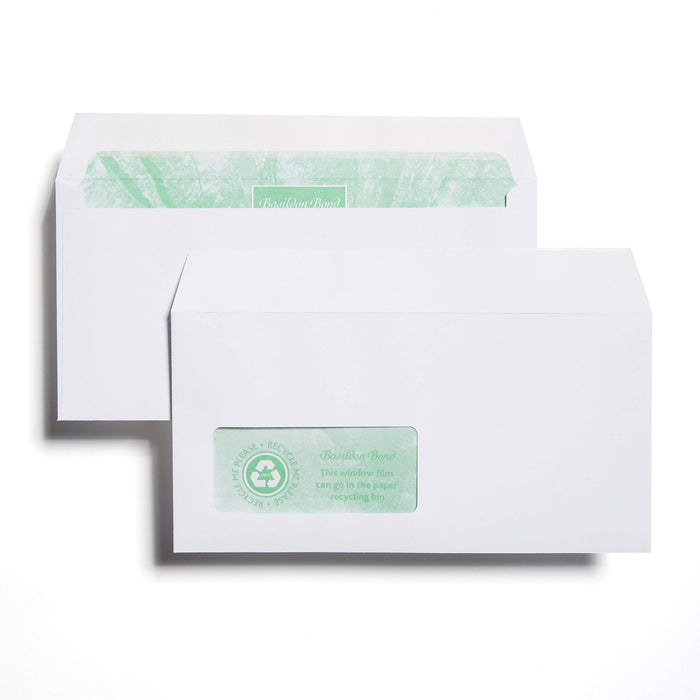 Best Value Basildon Bond DL White Peel And Seal Wallet Envelope, 120 gsm, Pack of 500