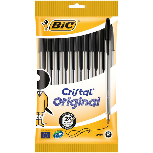 Best Value BIC Cristal Original Ballpoint Pens Black 10 Pack