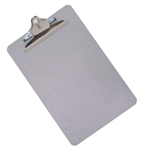 Best Value Q Connect Foolscap/A4 Steel Clipboard - Grey