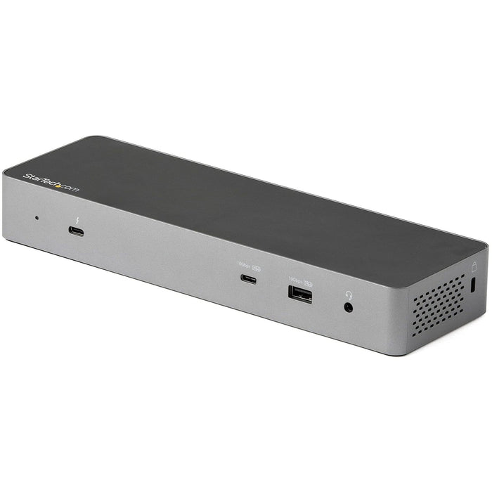 StarTech.com Thunderbolt 3 Dock with USB-C Host Compatibility - Dual 4K 60Hz DisplayPort 1.4 or Dual HDMI Monitors