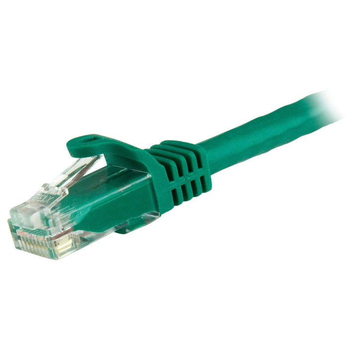 Best Value StarTech.com 15m Green Gigabit Snagless RJ45 UTP Cat6 Patch Cable - 15 m Patch Cord - Cat 6 Patch Cable (N6PATC15MGN)