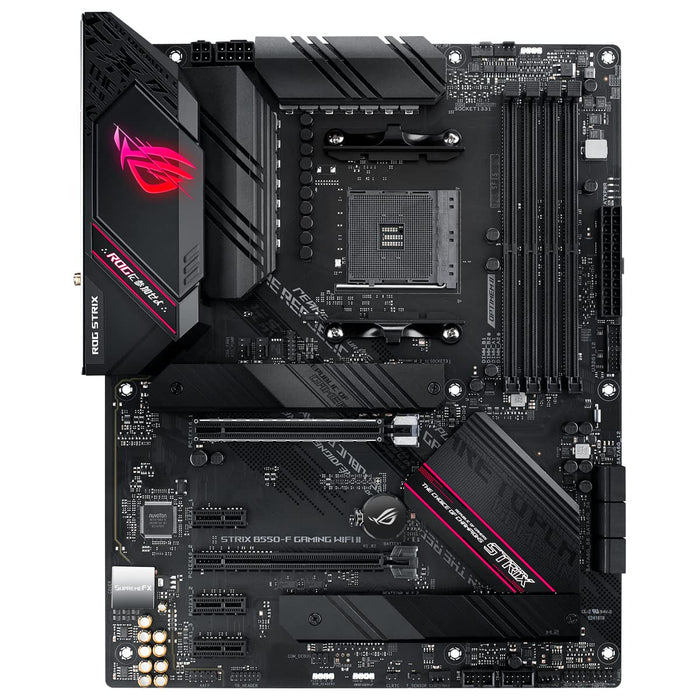 ASUS ROG STRIX B550-F GAMING WIFI II - Motherboard - ATX - Socket AM4 - AMD B550 Chipset - USB-C Gen2, USB 3.2 Gen 1, USB 3.2 Gen 2 - 2.5 Gigabit LAN, Wi-Fi, Bluetooth - onboard graphics (CPU required) - HD Audio (8-channel)