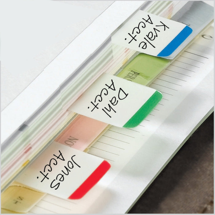 Best Value Post-It Index Strong Filing Tabs, Green, Blue and Red Coloured Tips, 22 of each colour