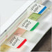 Best Value Post-It Index Strong Filing Tabs, Green, Blue and Red Coloured Tips, 22 of each colour