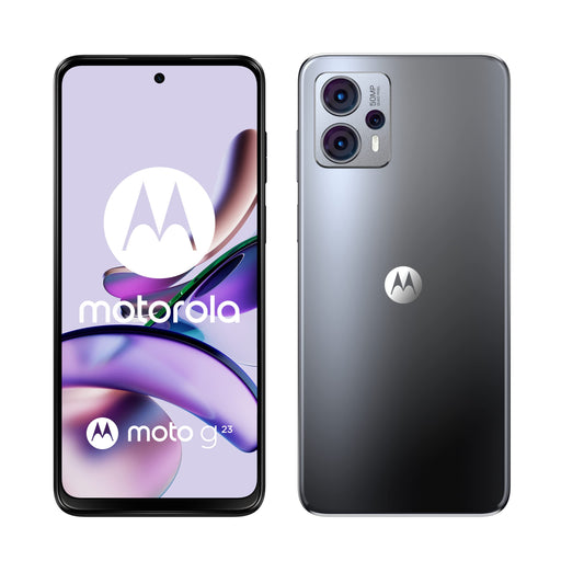 Motorola Moto G23 - 4G smartphone - dual-SIM - RAM 8 GB / Internal Memory 128 GB - microSD slot - LCD display - 6.5" - 1600 x 720 pixels (90 Hz) - 3x rear cameras 50 MP, 5 MP, 2 MP - front camera 16 MP - matte charcoal