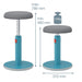 Leitz Ergo Cosy Active Sit Stand Stool Calm Blue 65180061