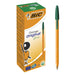 Best Value BIC Orange Original Fine Ballpoint Pens Fine Point (0.8 mm) - Green, Box of 20