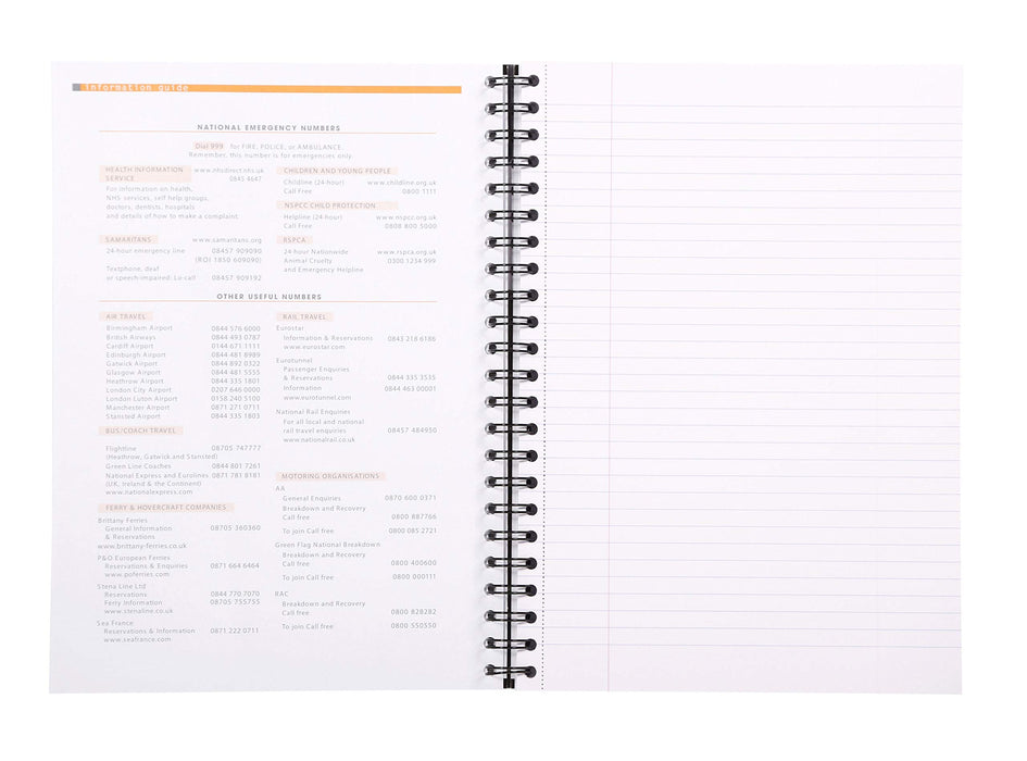 Best Value Rhodia Active Hardback Wirebound Notebook, A4, Lined - Black