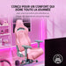 Razer Enki Hard Seat Hard Backrest PC Gaming Chair Pink Quartz