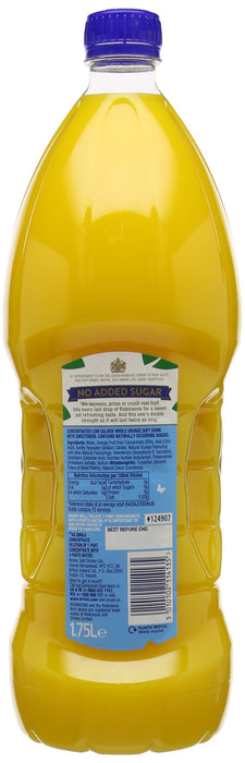 Best Value Robinsons Double Concentrate Orange Squash No Added Sugar 1.75 Litre (Pack of 2)